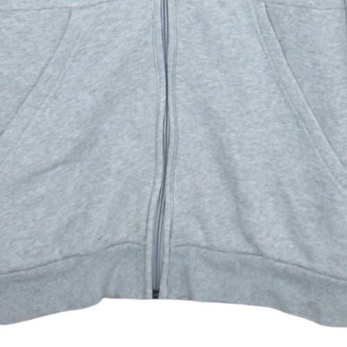 adidas Men's Grey Full Zip Hoodie Size M Sportswear
