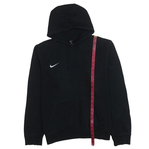 Nike Women Black XL Pullover Hoodie Cotton Blend Logo Sportswear