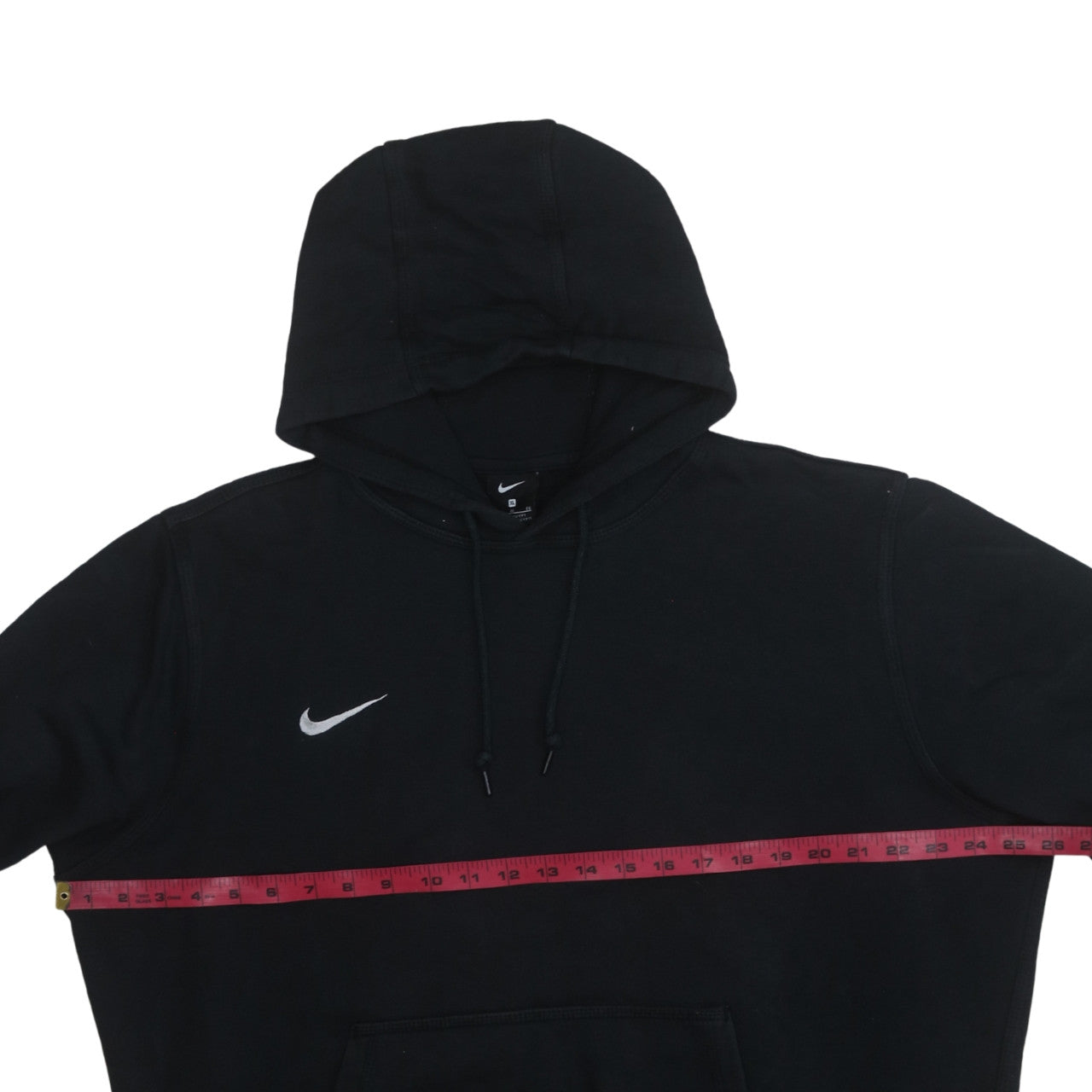 Nike Women Black XL Pullover Hoodie Cotton Blend Logo Sportswear