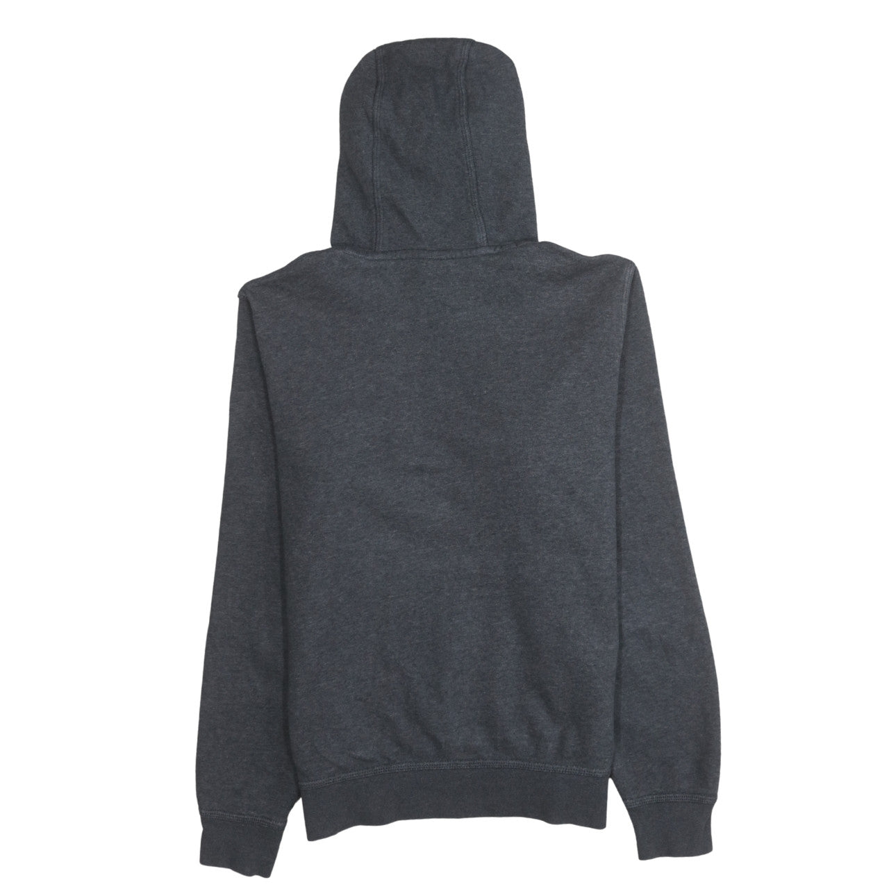 Nike Men Grey Pullover Hoodie M Regular Fit Fleece Sweatshirt
