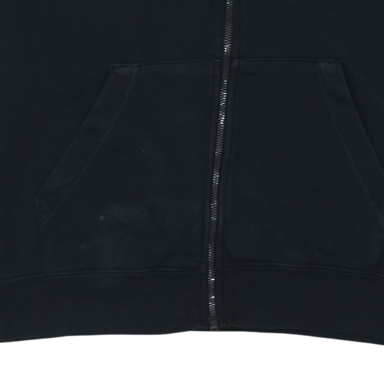 Nike Women's Black Full Zip Hoodie Medium Cotton Blend Sweatshirt