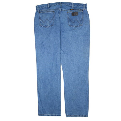Wrangler Men's Blue 40x32 Regular Fit Straight Denim Jeans