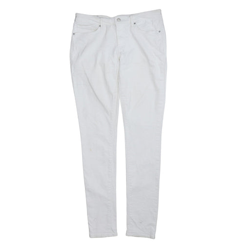 Levi's Women's White 711 Skinny Jeans Size 30 Mid Rise Denim