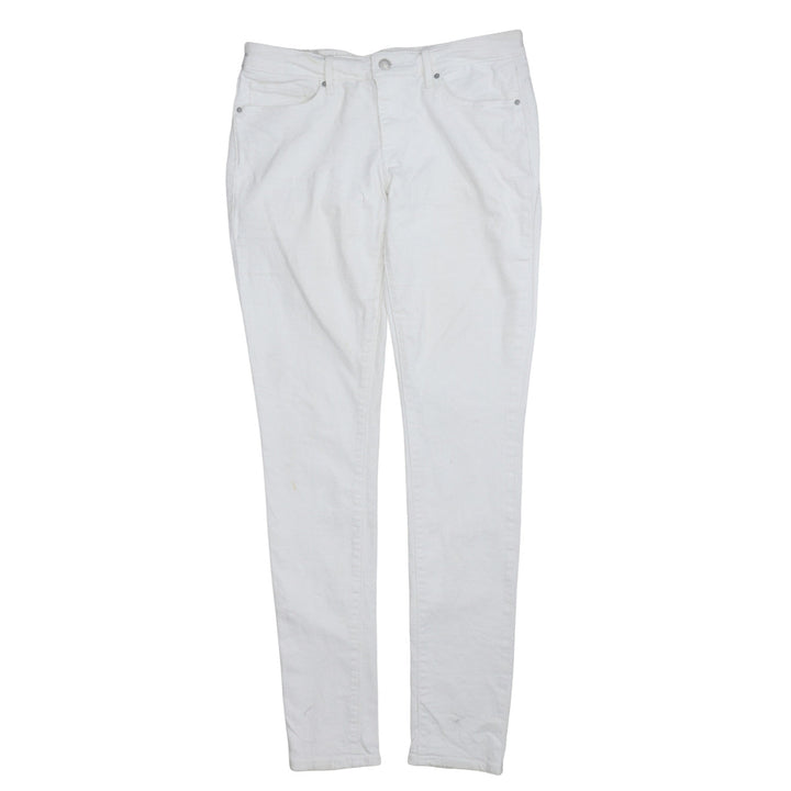 Levi's Women's White 711 Skinny Jeans Size 30 Mid Rise Denim