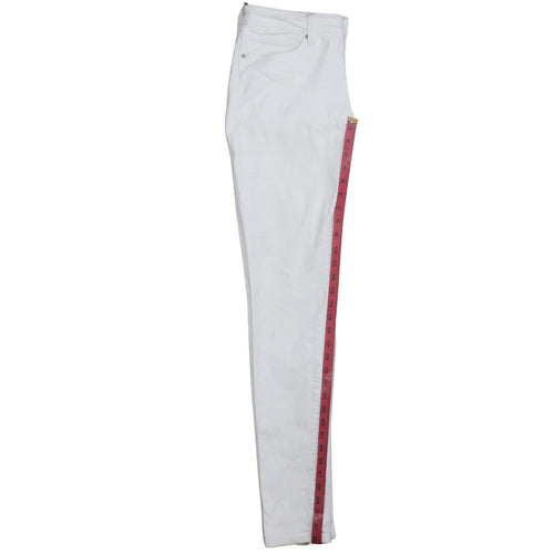 Levi's Women's White 711 Skinny Jeans Size 30 Mid Rise Denim
