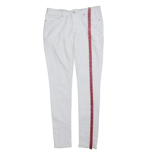 Levi's Women's White 711 Skinny Jeans Size 30 Mid Rise Denim