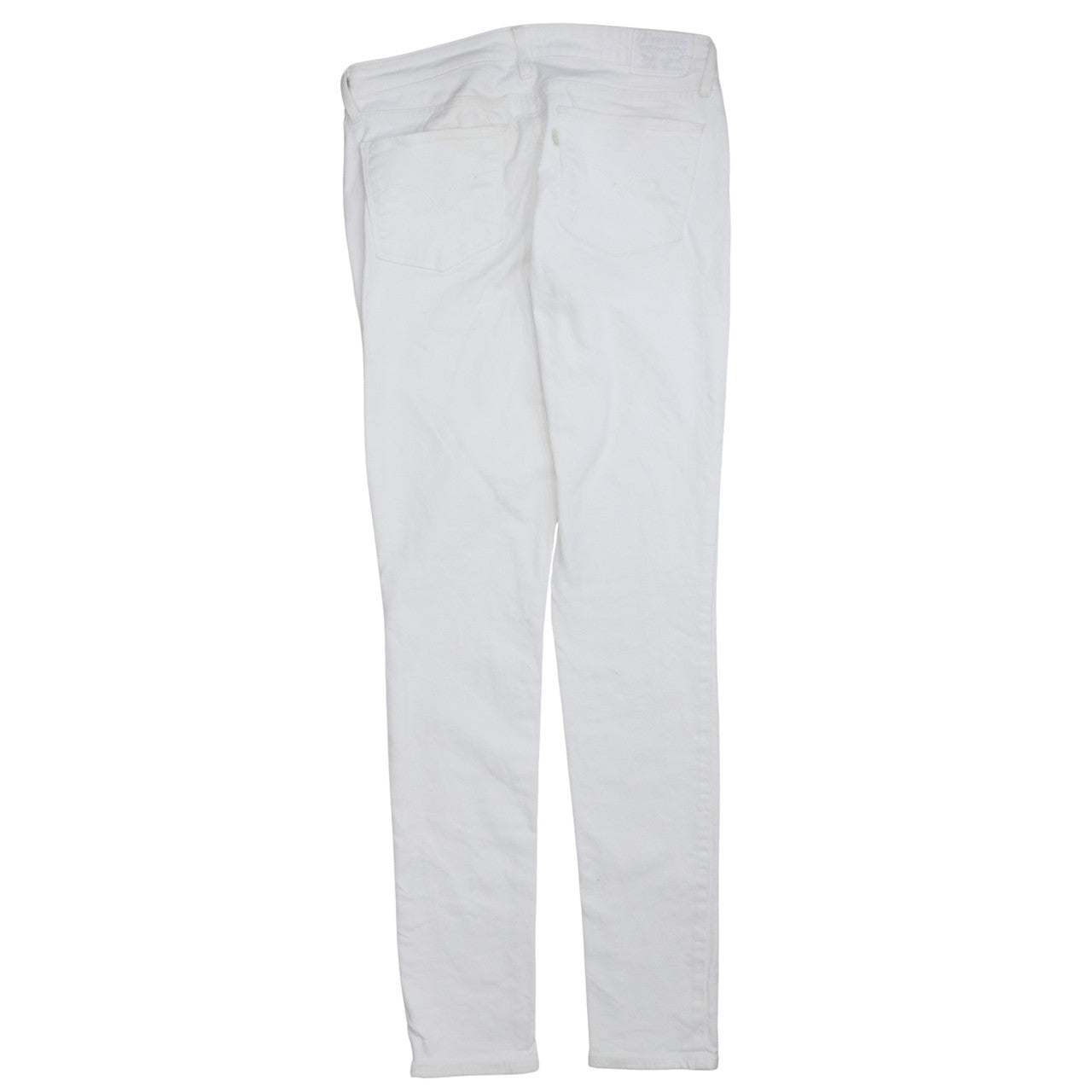 Levi's Women's White 711 Skinny Jeans Size 30 Mid Rise Denim