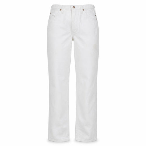 Wrangler Women's White Straight Leg Jeans Size 12 Regular Fit Cotton Denim