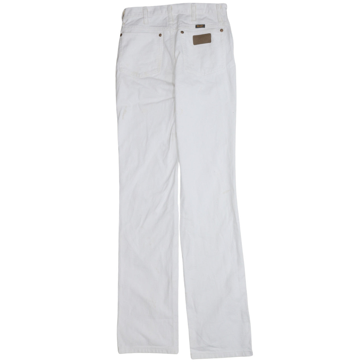 Wrangler Women's White Straight Leg Jeans Size 12 Regular Fit Cotton Denim
