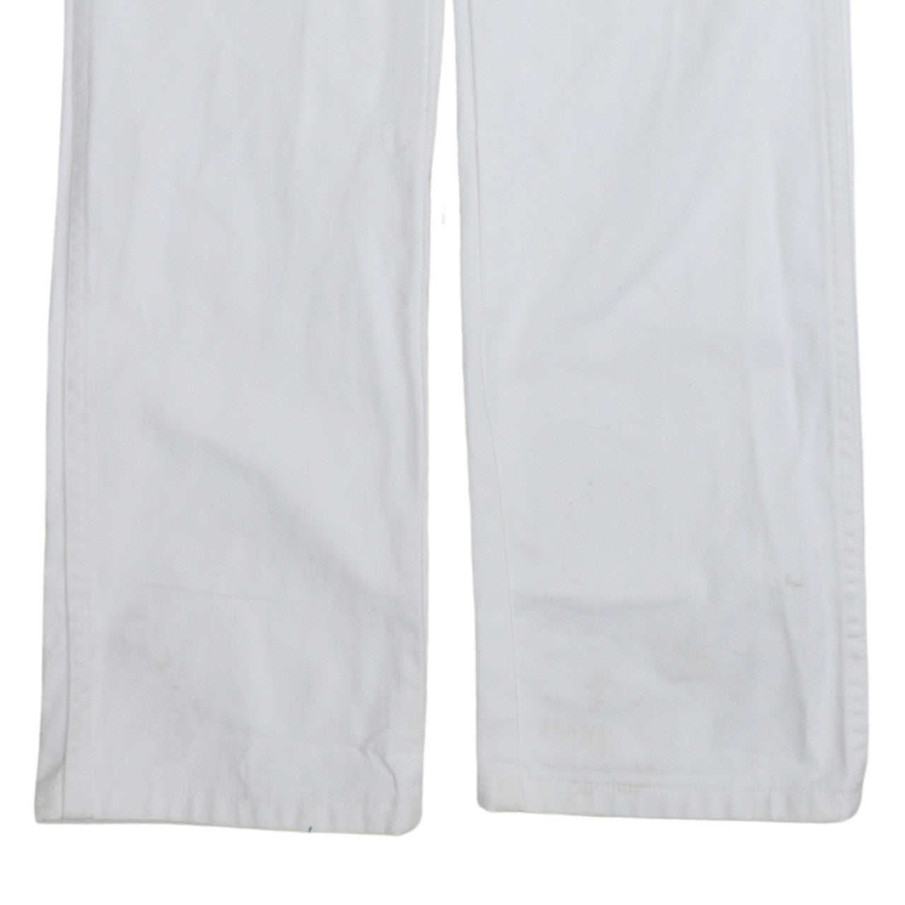 Wrangler Women's White Straight Leg Jeans Size 12 Regular Fit Cotton Denim