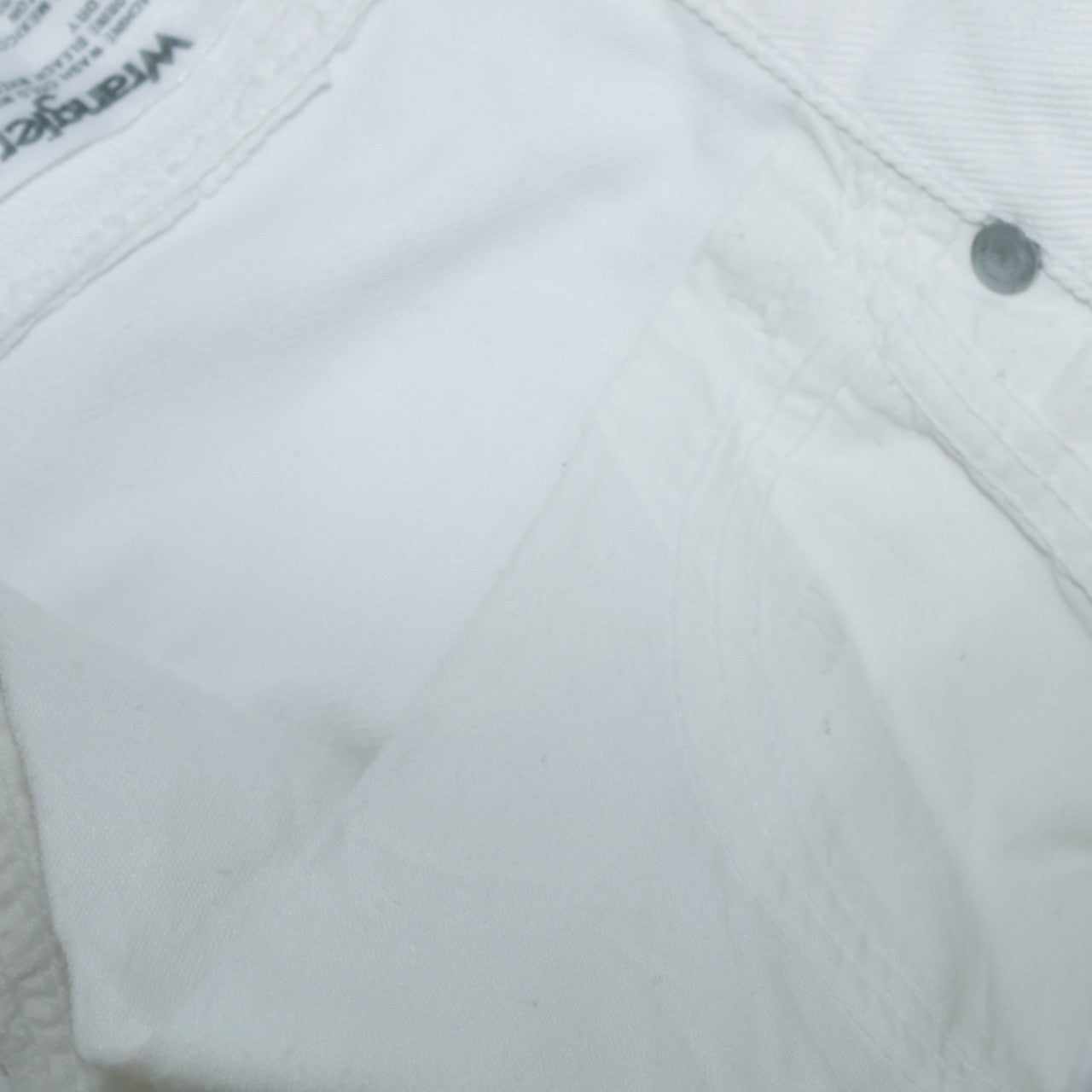 Wrangler Women's White Straight Leg Jeans Size 12 Regular Fit Cotton Denim
