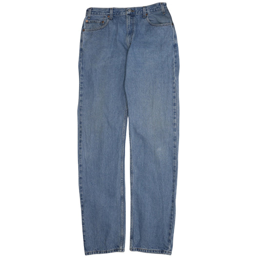 Levi's 505 Men Blue Regular Fit Straight Leg Denim Jeans W36 L36