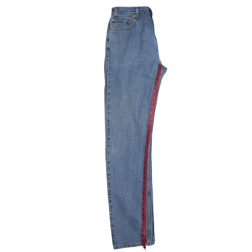 Levi's 505 Men Blue Regular Fit Straight Leg Denim Jeans W36 L36