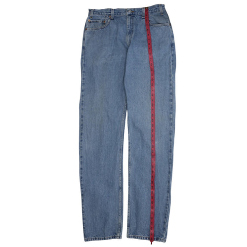 Levi's 505 Men Blue Regular Fit Straight Leg Denim Jeans W36 L36