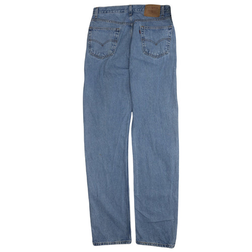 Levi's 505 Men Blue Regular Fit Straight Leg Denim Jeans W36 L36