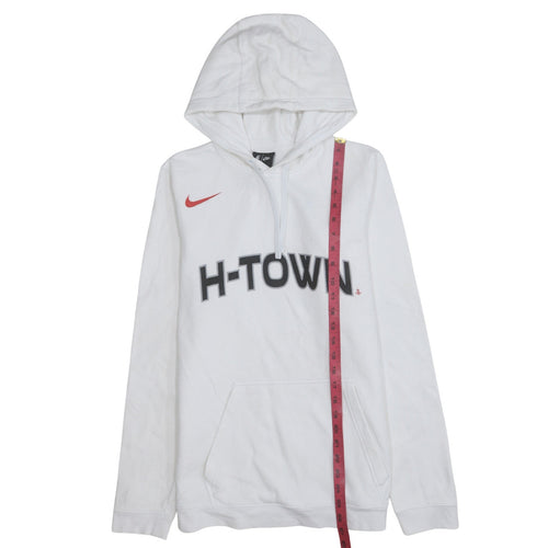 Nike Men's White H-Town Pullover Hoodie Size S Regular Fit Sportswear