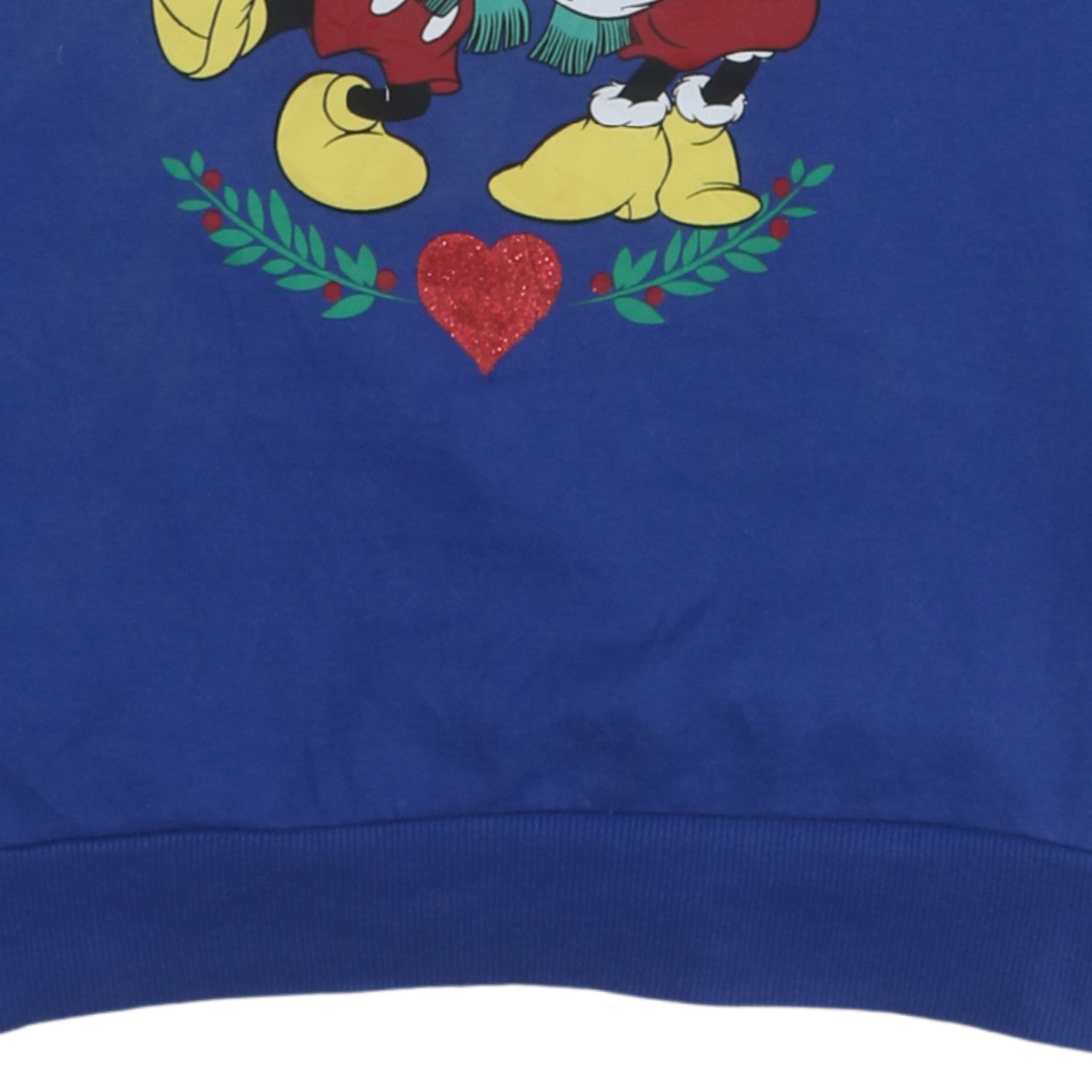Disney Tu Women's Blue Christmas Mickey & Minnie Sweatshirt Size 18