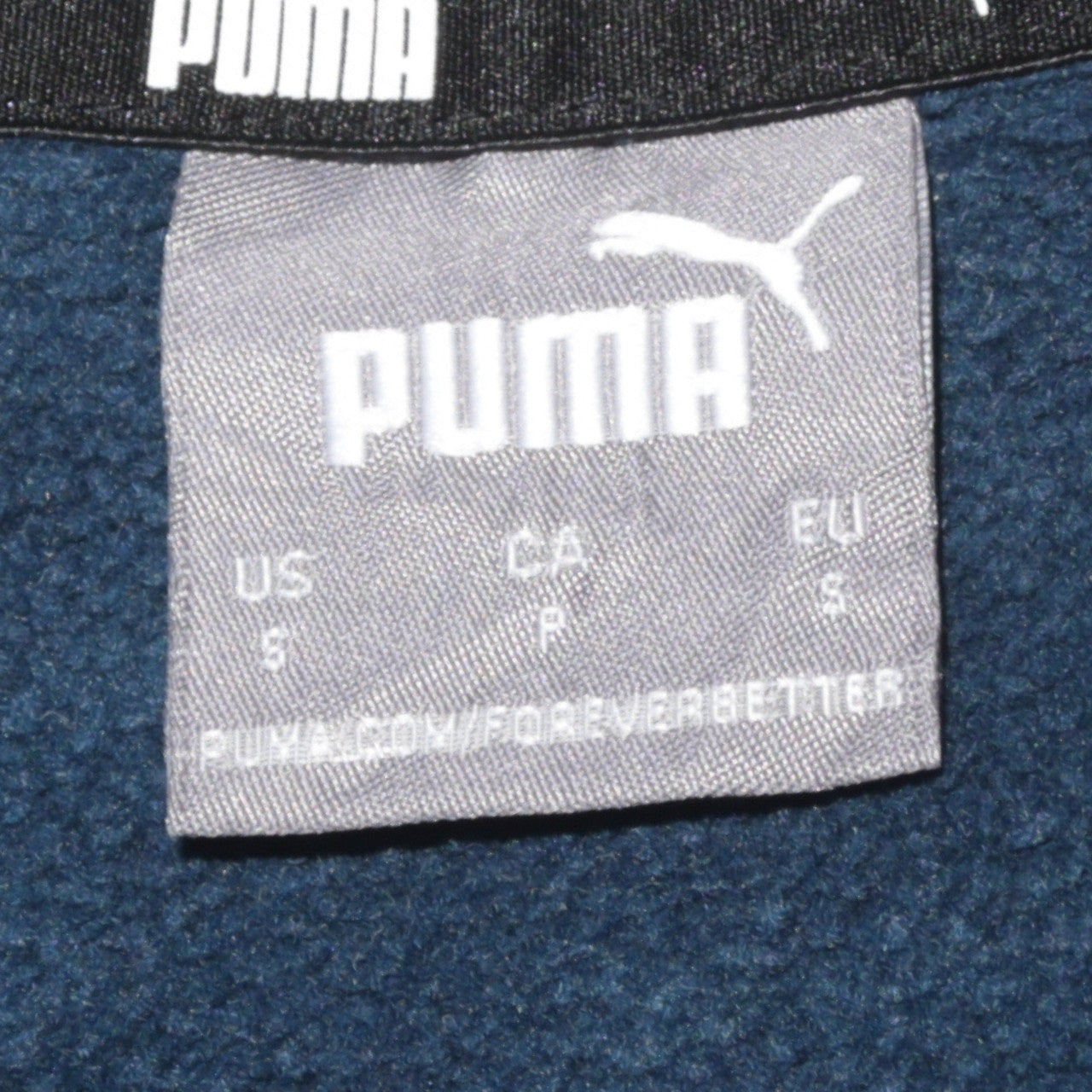 PUMA Men's Navy Blue Crew Neck Pullover Sweatshirt Size S