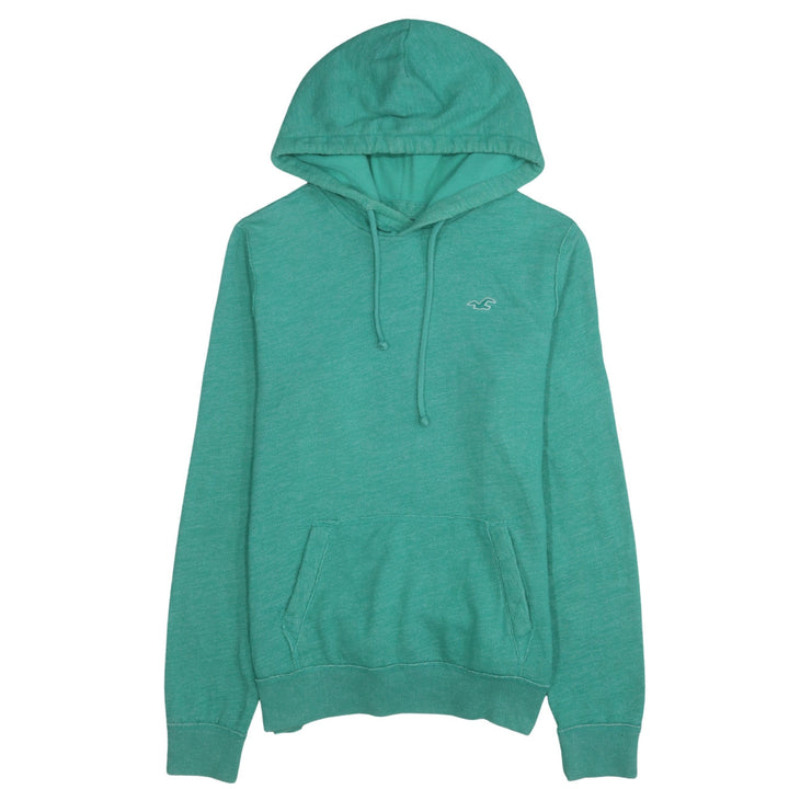 Hollister Women’s Green Pullover Hoodie Small Cotton Blend Casual