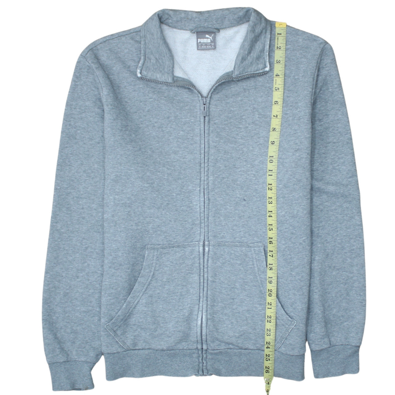 Puma Men’s Grey Full Zip Sweatshirt Size M Regular Fit
