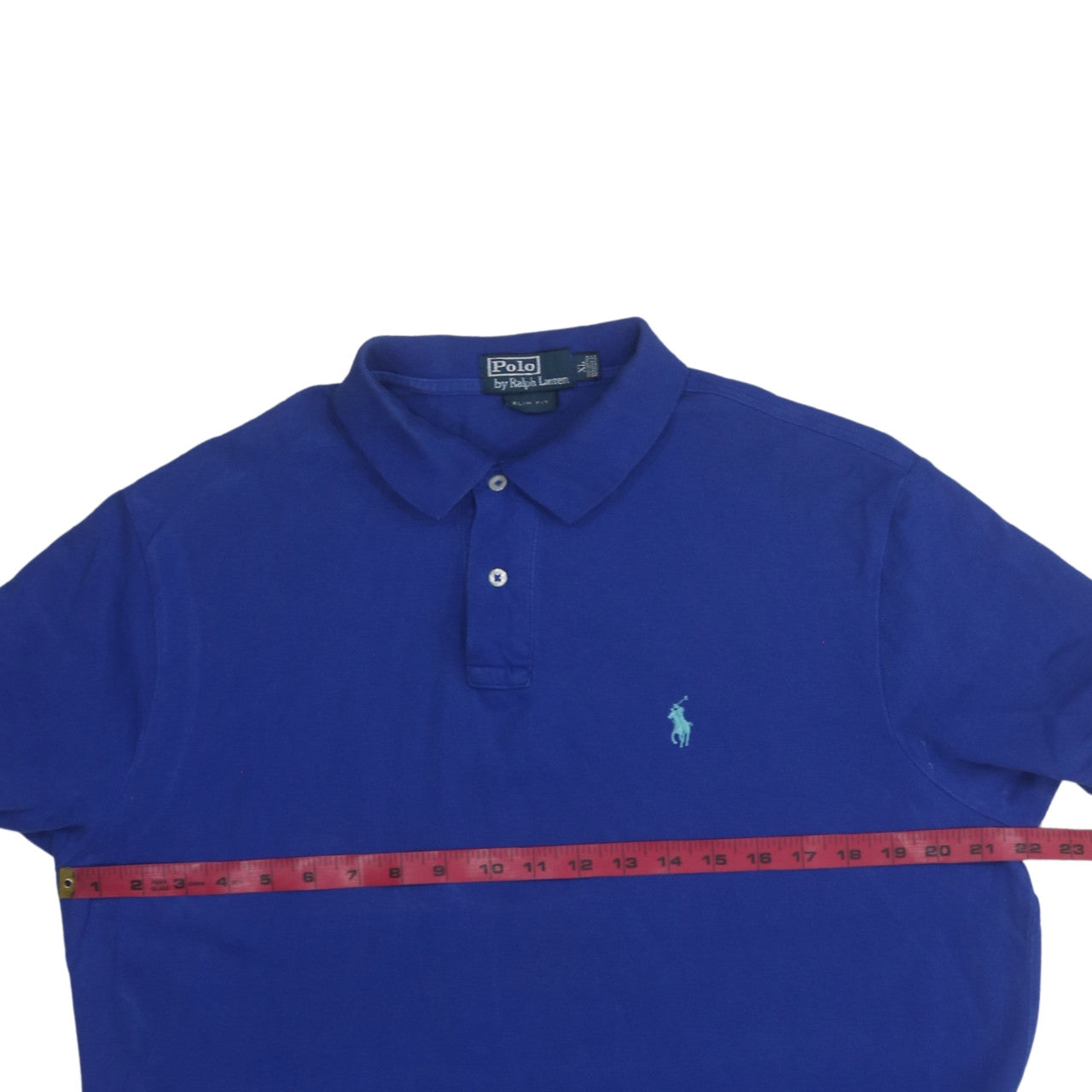 Ralph Lauren Men’s Blue Slim Fit Polo Shirt Size XL 100% Cotton