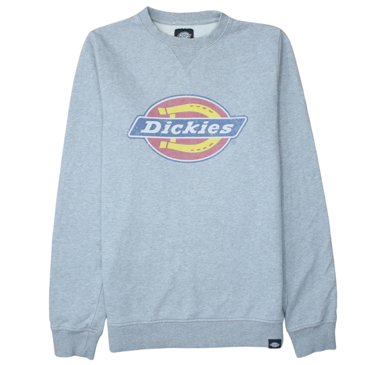 Dickies Men's Grey Small Crew Neck Pullover Sweatshirt