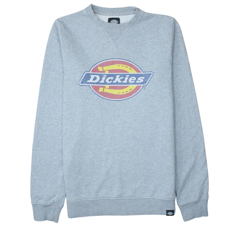 Dickies Men's Grey Small Crew Neck Pullover Sweatshirt