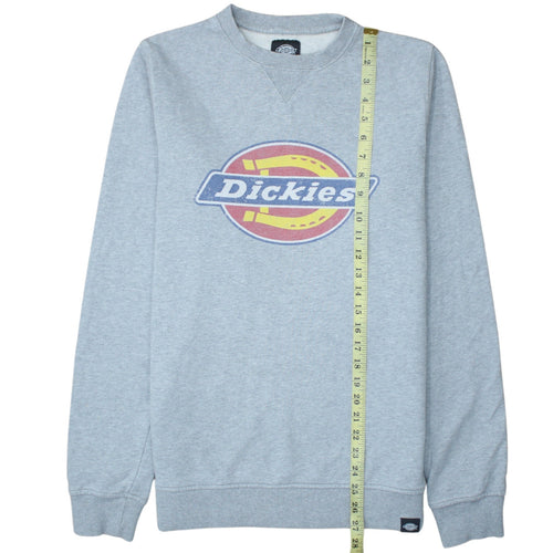 Dickies Men's Grey Small Crew Neck Pullover Sweatshirt