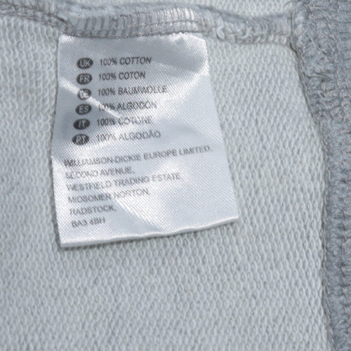 Dickies Men's Grey Small Crew Neck Pullover Sweatshirt