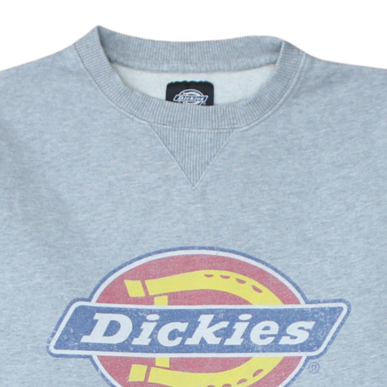 Dickies Men's Grey Small Crew Neck Pullover Sweatshirt