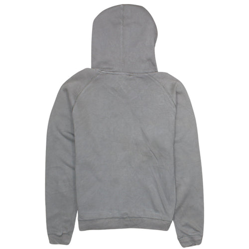 Reebok Women’s Grey Pullover Hoodie Size M Cotton Blend Logo Sweatshirt