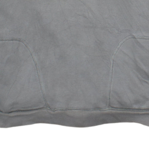Reebok Women’s Grey Pullover Hoodie Size M Cotton Blend Logo Sweatshirt