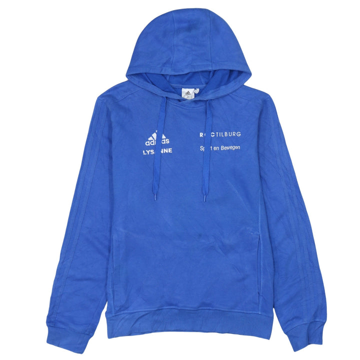 Adidas Men's Blue Hooded Pullover Sweatshirt Small