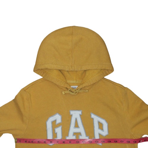 GAP Women Mustard Yellow Pullover Hoodie Small Cotton Blend