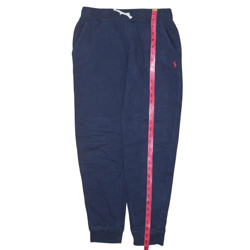 Ralph Lauren Boys Blue Jogger Sweatpants 14-16 Years Fleece Cotton Blend