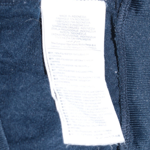 Nike Men's Blue Full Zip Sweatshirt Large Polyester Athletic Top