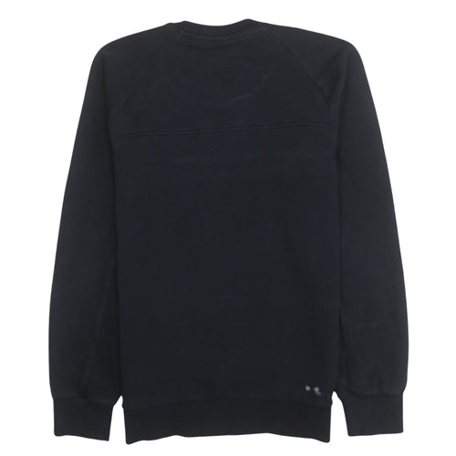 Adidas Men's Black Small Pullover Crew Neck Fleece Sweatshirt