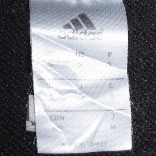 Adidas Men's Black Small Pullover Crew Neck Fleece Sweatshirt