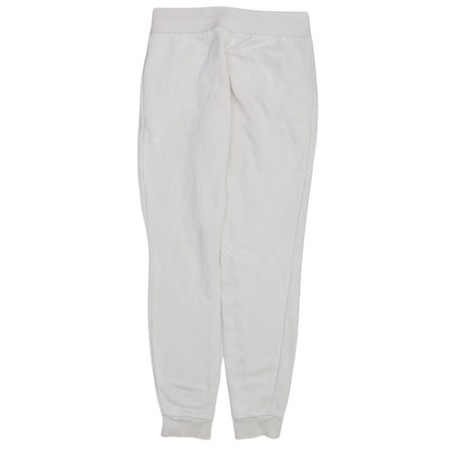 Adidas Womens White XS Joggers Fleece Cotton Blend Sweatpants