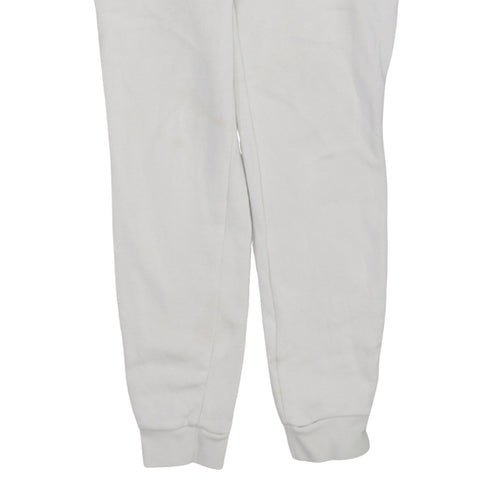 Adidas Womens White XS Joggers Fleece Cotton Blend Sweatpants