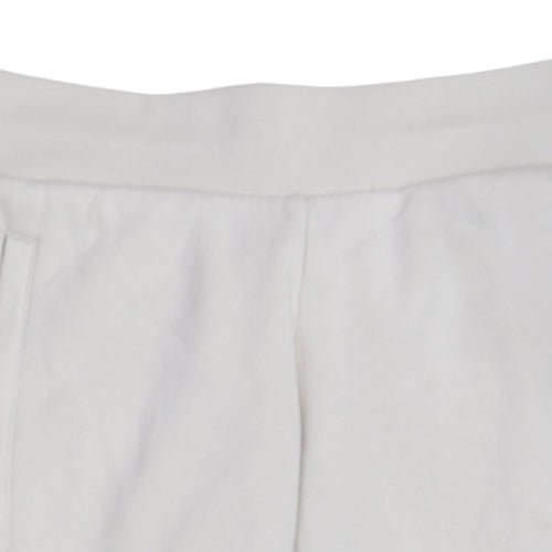 Adidas Womens White XS Joggers Fleece Cotton Blend Sweatpants