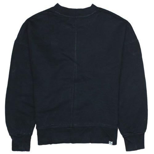Puma Womens Black XS Crew Neck Pullover Sweatshirt