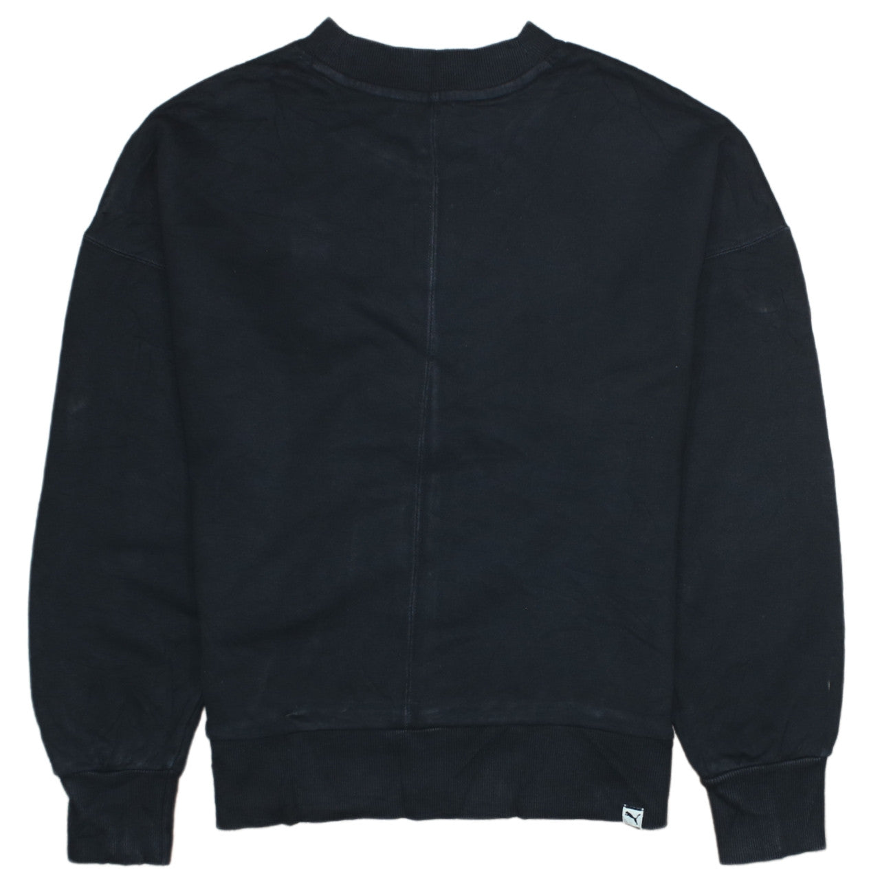 Puma Womens Black XS Crew Neck Pullover Sweatshirt