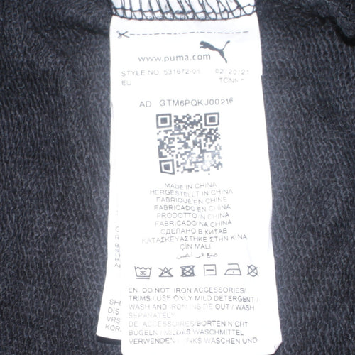 Puma Womens Black XS Crew Neck Pullover Sweatshirt