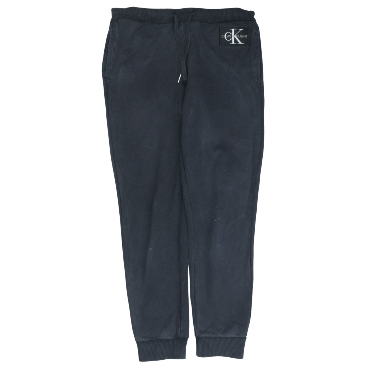 Calvin Klein Jeans Women's Black Jogger Trousers S Fleece Logo