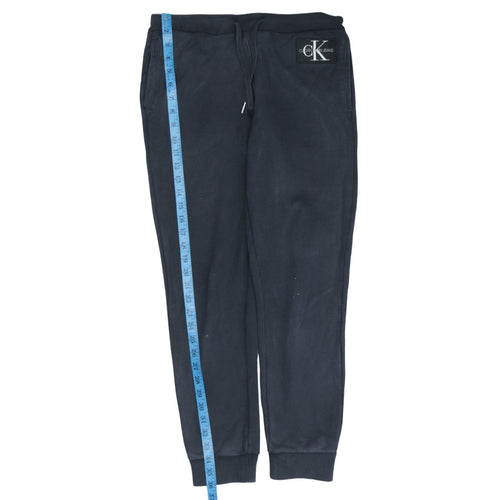 Calvin Klein Jeans Women's Black Jogger Trousers S Fleece Logo