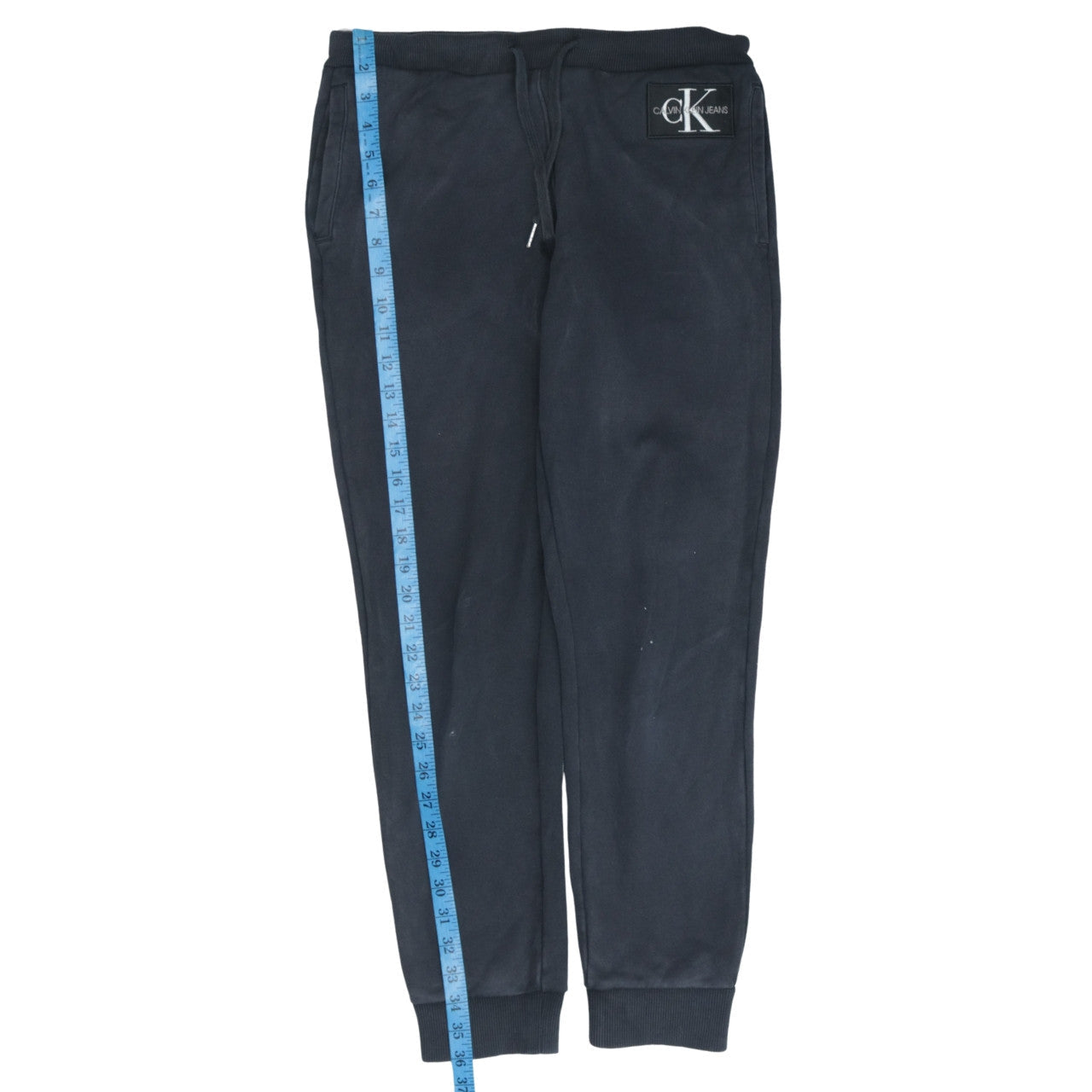 Calvin Klein Jeans Women's Black Jogger Trousers S Fleece Logo