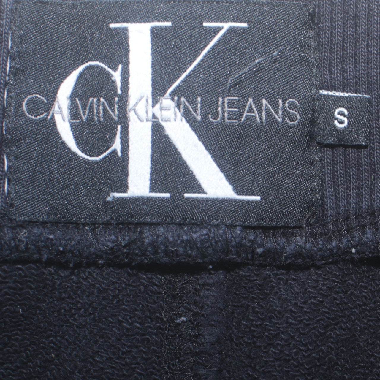 Calvin Klein Jeans Women's Black Jogger Trousers S Fleece Logo