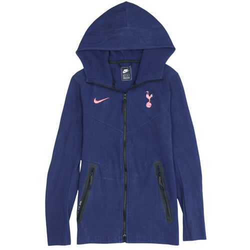 Nike Men's Blue Full Zip Hoodie XS Tottenham Logo Sportswear
