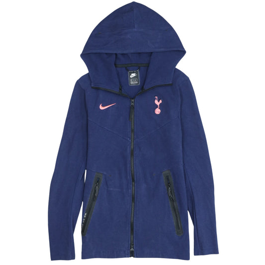 Nike Men's Blue Full Zip Hoodie XS Tottenham Logo Sportswear